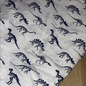 Crate & Kids dinosaur Queen flat sheet Crate & Barrel